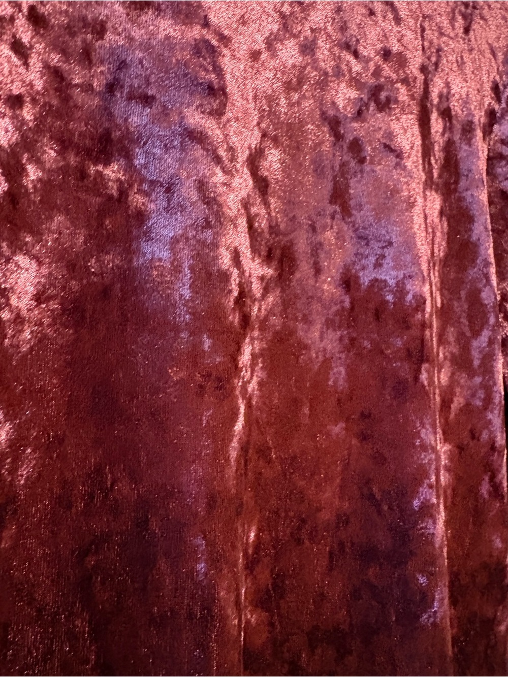 b.young Burgundy Crushed Velvet Midi Dress S 90s Y2K Holiday Party - Picture 5 of 8
